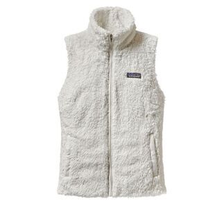 Patagonia Women’s Los Gatos Vest White Birch Fuzzy Fleece Size Medium